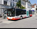 asm Oberaargau - MAN Lion`s City  Nr.50 unterwegs auf der Linie 5 bei den Haltestellen vor dem Bahnhof in Solothurn am 30.06.2018
