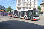 asm Nr. 75 (MAN New Lion's City C18) am 11.5.2025 in Biel/Bienne, Zentralplatz/Place Central