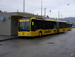 AutoBus AG Liestal - Mercedes Citaro Nr.91  BL 7421 bei den Bushaltestellen vor dem Bahnhof in Liestal am 23.12.2017