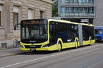 MAN Hybridbus 77 der AAGL, auf der Linie 81, fährt zur Endstation am Aeschenplatz. Die Aufnahme stammt vom 18.08.2021.