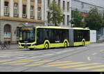AAGL - MAN Lion`s City Hybrid Nr.72 unterwegs auf Extrafahrt in der Stadt Basel am 28.08.2022