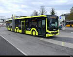 Auto Bus AG Liestal - MAN Lion`s City Hybrid  Nr.77  BL  7854 bei den Provisorischen Haltestellen beim Bhf. Liestal am 08.04.2023