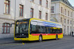 Mercedes eCitaro 1013, auf der Linie 37, wartet am 19.01.2026 an der Endstation am Bahnhof SBB. Aufnahme Basel.