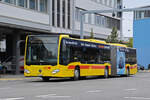 Mercedes Citaro 56, auf der Tramersatzlinie 11, verl�sst am 26.10.2026 die provisorische Haltestelle beim Dreispitz. Aufnahme Basel.