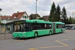 MAN Bus mit der Betriebsnummer 776 auf der Linie 34 an der Endstation in Bottmingen. Die Aufnahme stammt vom 16.05.2014.
