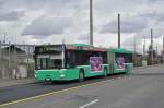 MAN Bus mit der Betriebsnummer 762 auf der Linie 31 fährt zur Haltestelle Tinguely Museum.