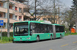 Mercedes Citaro 711, auf der Linie 34 fährt zur Haltestelle Gotenstrasse. Die Aufnahme stammt vom 12.04.2016.