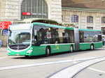 BVB - Mercedes Citaro Nr.7013  BS 99313 unterwegs auf der Linie 50 bei den Bushaltestellen vor dem Bahnhof in Basel SBB am 09.05.2016