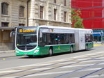BVB - Mercedes Citaro Nr.7055  BS 99355 unterwegs auf der Linie 50 bei den Bushaltestellen vor dem Bahnhof in Basel SBB am 09.05.2016