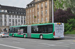Mercedes Citaro 7003, auf der Linie 36, bedient die Haltestelle am Badischen Bahnhof.