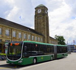 Mercedes Citaro 7020 auf der Linie 30 wartet am Bahnhof Badischer Bahnhof (05.06.2016).