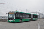 Mercedes Citaro 7004 steht als Tramersatz auf der Linie 14 im Einsatz.