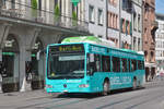 Mercedes Citaro 801, mit der Werbung für Basel Live.ch, auf der wohl kürzesten Buslinie der Schweiz.
