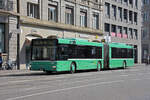 MAN Bus 757, auf der Linie 48, verlässt die Endhaltestelle beim Bahnhof SBB. Die Aufnahme stammt vom 13.09.2021.