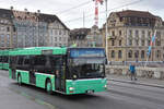 MAN Bus 821, auf der Linie 34, überquert die Mittlere Rheinbrücke. Die Aufnahme stammt vom 30.01.2022.