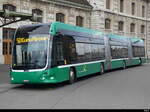 BVB - Hess E-Bus Nr.9101  BS  99801 vor dem SBB Bahnhof in Basel am 19.03.2023