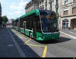 BVB - Hess E-Bus  Nr.9103 unterwegs in Basel am 10.06.2023