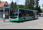 BVB - Mercedes Citaro Nr.7010 unterwegs in Bottmingen am 10.06.2023