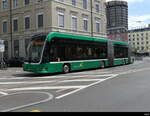 BVB - Hess-E Bus Nr.9101  BS  99801 unterwegs aus der Linie 50 in Basel am 17.07.2023