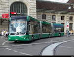 BVB - Hess-E Bus Nr.9106  BS  99806 unterwegs aus der Linie 50 in Basel am 17.07.2023