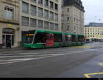 BVB - Hess E Bus Nr.9101 unterwegs auf der Linie 50 in Basel am 18.11.2023