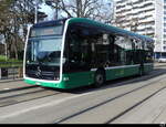 BVB - Mercedes eCitaro Nr.8113  BS 99613 unterwegs in der Stadt Basel am 04.02.2024