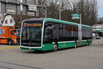 Mercedes eCitaro 7116, auf der Linie 36, fährt am 08.03.2024 zur Haltestelle St. Jakob.