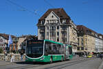 Mercedes Citaro 7005, auf der Linie 34, überquert am 18.09.2025 die Mittlere Rheinbrücke. Aufnahme Basel.