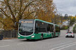 Mercedes Citaro 7037, auf der Linie 34, fährt am 01.11.2025 zur Endstation in Bottmingen.