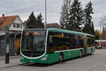 Mercedes Citaro 7037, auf der Linie 34, wartet am 01.11.2025 an der Endstation in Bottmingen.