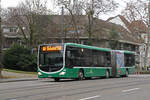 Mercedes Citaro 7031, auf der Linie 50, fährt am 01.12.2025 Richtung Endstation am Bahnhof SBB.