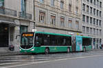 Mercedes Citaro 7019, auf der Linie 48, fährt am 08.12.2025 durch die Centralbahnstrasse Richtung Haltestelle Schützenhaus.