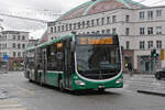 Mercedes Citaro 7014, auf der Linie 30, fährt am 08.12.2025 zur Endstation am Bahnhof SBB. Aufnahme Basel.