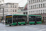 Mercedes eCitaro 7117, auf der Linie 30, fährt am 16.02.2026 zur Endstation am Bahnhof SBB. Aufnahme Basel.