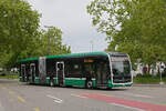 Mercedes eCitaro 7112, auf der Linie 36, f�hrt am 04.05.2026 zur Haltestelle Kannenfeldplatz. Aufnahme Basel.