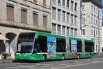 Hess Doppelgelenk Elektrobus 9101, auf der Linie 50, f�hrt am 29.05.2026 durch die Centralbahnstrasse Richtung Haltestelle Brausebad. Aufnahme Basel.