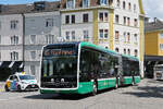 Mercedes eCitaro 7131, auf der Linie 36, f�hrt am 01.06.2026 bei der Haltestelle Kannenfeldplatz ein.