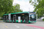 Mercedes eCitaro 7108, auf der Linie 36, f�hrt am 01.06.2026 zur Haltestelle Kannenfeldplatz.