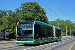 Mercedes eCitaro 7112, auf der Linie 36, f�hrt am 04.07.2026 zur Haltestelle Zoo Dorenbach.