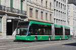 Hess Doppelgelenk Elektrobus 9107, auf der Linie 50, f�hrt am 29.05.2026 durch die Centralbahnstrasse Richtung Haltestelle Brausebad. Aufnahme Basel.