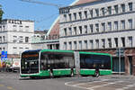 Mercedes eCitaro 7103, auf der Linie 30, f�hrt am 28.07.2026 zur Endstation am Bahnhof SBB. Aufnahme Basel.