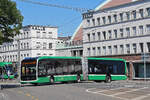 Mercedes eCitaro 7134, auf der Linie 30, f�hrt am 28.07.2026 zur Endstation am Bahnhof SBB. Aufnahme Basel.