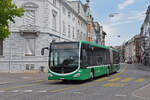 Mercedes Citaro 7021, auf der Linie 34, f�hrt am 10.08.2026 zur Haltestelle am Wettsteinplatz. Aufnahme Basel.