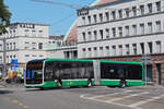 Mercedes eCitaro 7125, auf der Linie 30, f�hrt am 28.07.2026 zur Endstation am Bahnhof SBB.