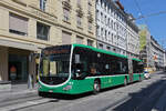 Mercedes Citaro 7018, auf der Linie 34, bedient am 19.08.2026 die Haltestelle Rheingasse. Aufnahme Basel.