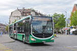 Mercedes Citaro 7036, auf der Linie 38, verl�sst am 10.08.2026 die Haltestelle Wettsteinplatz. Aufnahme Basel.