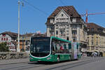 Mercedes Citaro 7012, auf der Linie 34, �berquert am 20.07.2026 die Mittlere Rheinbr�cke.