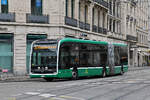Mercedes eCitaro 7129, auf der Linie 30, f�hrt am 17.08.2026 zur Haltestelle Steinenschanze. Aufnahme Basel.