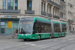 Hess Doppelgelenk Elektrobus 9108, auf der Linie 50, f�hrt am 17.08.2026 Richtung Haltestelle Brausebad.