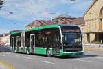 Mercedes eCitaro 7101, auf der Linie 30, f�hrt am 02.09.2026 zur Endstation am badischen Bahnhof. Aufnahme Basel.
